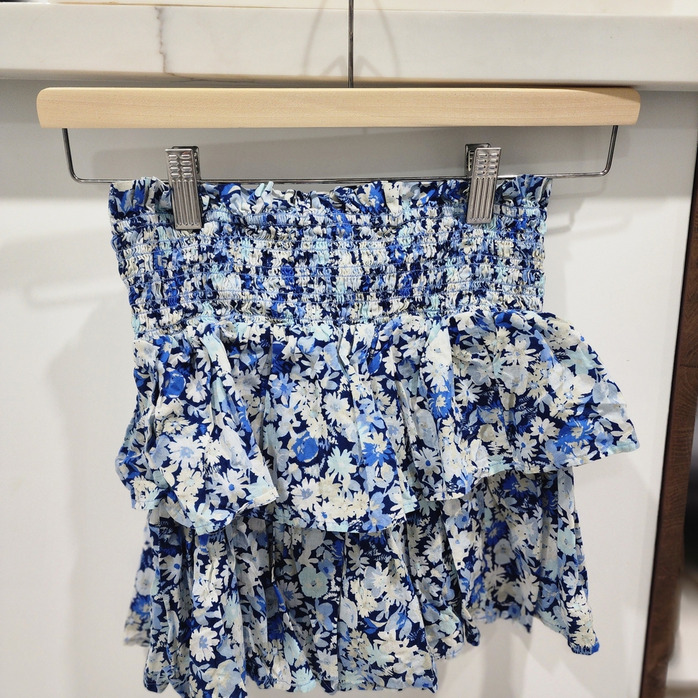 GAP Kids Floral Skirt in Blue and White Size 10-11